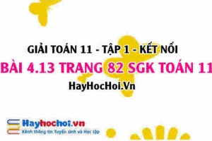 Giải bài 4.13 trang 82 Toán 11 tập 1 SGK Kết nối tri thức